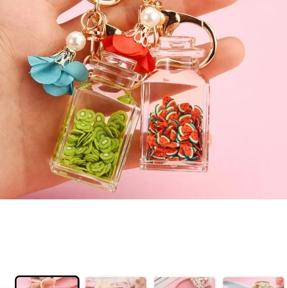 1pc Floating fruit keychain/Bag accessories - Picture 2 of 4